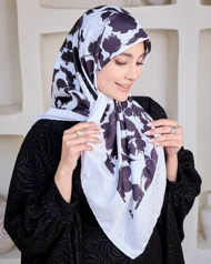 روسری ابریشم آبرنگی سایز (120) 20225
