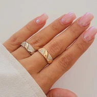 حلقه طرح طلا زنانه