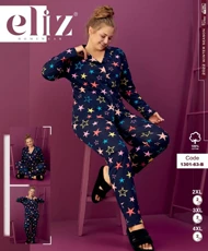 بلوز شلوار سایز بزرگ زنانه طرح ستاره شب