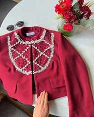 کت مرواریددوزی