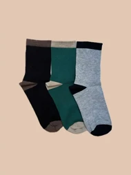 جوراب ساق بلند ترکیب رنگی کلاسیک یونیسکس