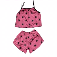 ست تاپ و شلوارک طرح قلب 213