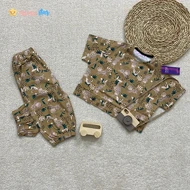 کراپ شلوار دخترانه پنبه طرح پلنگ 3 الی 8 سال