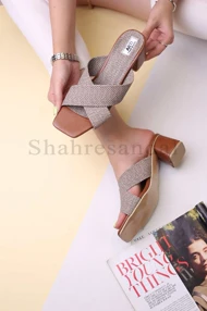 کفش صندل زنانه پاشنه‌دار کد 605