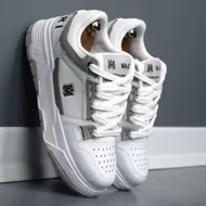 کفش کتانی مردانه امیری سفید طوسی