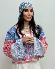 مانتو هندی ژاکارد