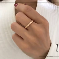 انگشتر طنابی زنانه