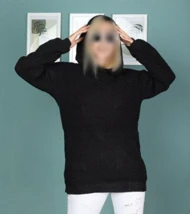 هودی بافت کلاه دار کد 50120