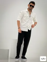 پیراهن کتان ابریشمی_کد4038
