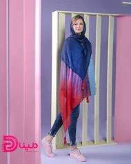 شال نخی طیفی منگوله‌دار