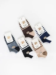 جوراب مچی نخ پنبه راه اه طرح خرس