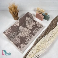 حوله دستی طرح هاوایی رنگ نسکافه ای