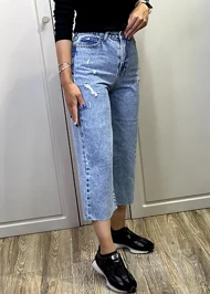 شلوار پایین کات لیزری برفکی