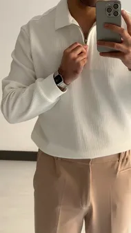 تی‌شرت نیم زیپ