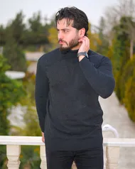 یقه اسکی مردانه مدل Hayko (مشکی)