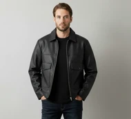 کت چرم وارداتی مارک ADER