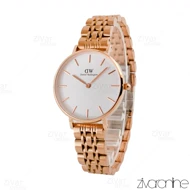 ساعت دنیل ولینگتون زنانه رزگلد صفحه سفید 104811