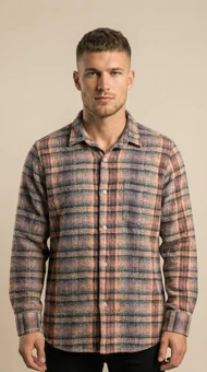 پیراهن پشمی مردانه چارخونه