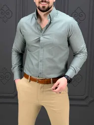 پیراهن 03141 POLO سبز دریایی