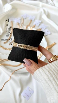 دستبند ژوپینگ زنانه طلایی تخفیف استثنایی جشنواره