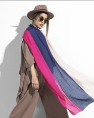 شال سه تکه اسلپ نخی