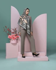 روسری نخی زبرا قواره 120