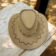 کلاه کابویی جیر رنگ بژ unisex