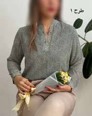 شومیز حریر دو دگمه 2