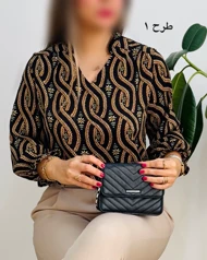 شومیز یقه چین