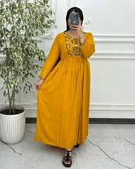 پیراهن گلدوزی رزیتا 6045
