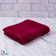 حوله دستی طرح البروس رنگ زرشکی