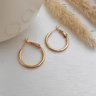 گوشواره حلقه ای ساده زنانه