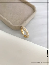 انگشتر میناکاری کروما کرم