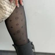 جوراب شلواری شیشه ای مشکی