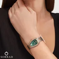 ساعت بولگاری زنانه / ساده بند استیل رنگ سیلور-طلایی صفحه دورنگین / درچند رنگ مختلف