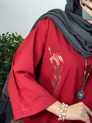 مانتو گلدوزی زنبق(ایراد دار)