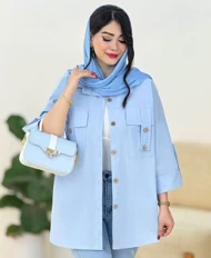 مانتو داکرون دو جیب زنانه
