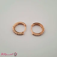 گوشواره زنانه ژوپینگ مدل حلقه‌ای کوچک کد 102