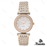 ساعت الکسا Premier 0105 زنانه دورنگ رزگلد نقره ای دورنگین w-10111