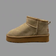 آگ کلاسیک اولترا پلتفرم قهوه ای Ugg Classic Ultra Platform Tan