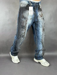 شلوار نیم بگ مردانه کاستوم زاپ‌دار 127