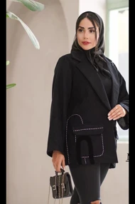 پالتو کتی مخمل کوک دوزی