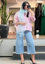 شومیز طرحدار کد 4019
