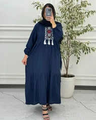 پیراهن ساحلی بابوس گلدوزی 4004