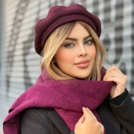 ست برت فوتر و شال فوتر آلبالویی