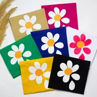 تیشرت نخ پنبه گل کد 653