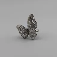 انگشتر پروانه جواهری زنانه