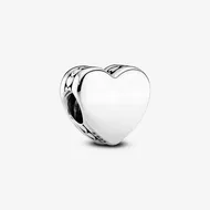 چارم قلب قابل حکاکی نقره پاندورا