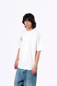 زیگ تیشرت آستین کوتاه white live more tshirt-9843