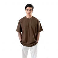 زیگ تیشرت آستین کوتاه brown basic tshirt-6234